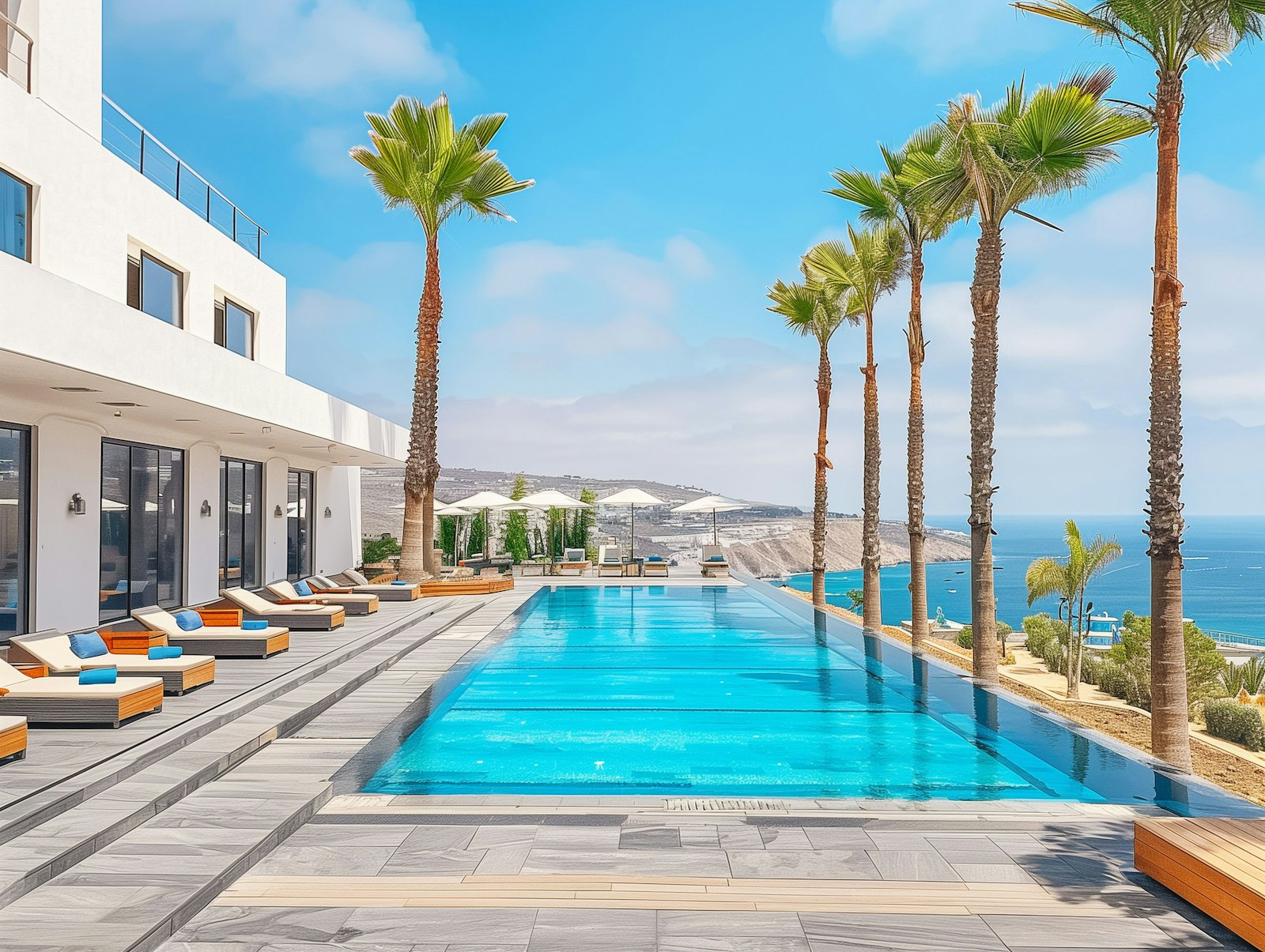 Poolside Retreats project by Benchmark Landscaping